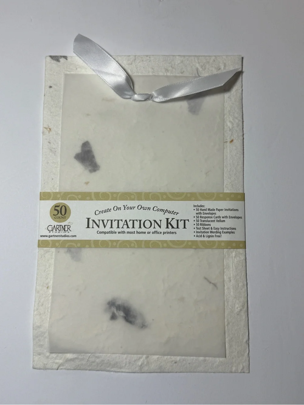 Handmade Paper/Vellum DIY Wedding/Party Invitations 2 KITS/50 PER KIT (100 TTL)